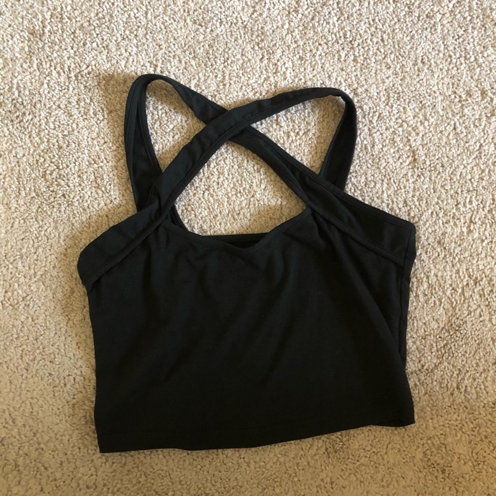 Cross Front Crop Top - Picture 6 of 10